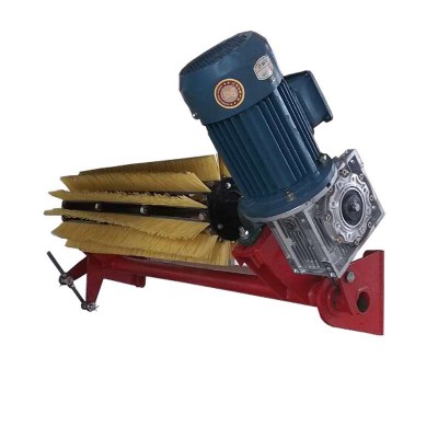 Rotary cylindrical nylon conveyor brush rollers for belt cleaning